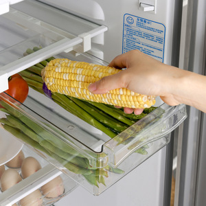 Boîte de rangement transparente pour fruits et légumes, style tiroir de réfrigérateur, conteneur de stockage pour aliments pour animaux de compagnie, organisateur d'œufs de cuisine compartimenté - Product Image 3
