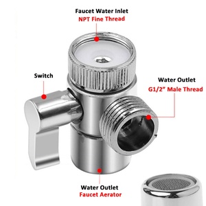 Female 22mm X G1/2" Male Garden Hose <b>Switch</b> Faucet Aerator <b>Adapter</b> Sink Valve Diverter for Washing Machine - Product Image 4