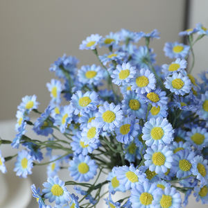 AL-0278 Buket Bunga Buatan Putih <span class=keywords><strong>Daisy</strong></span> Bundel Tahan UV Bunga Liar Batang Rangkaian untuk Dekorasi Pernikahan - Product Image 5