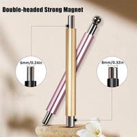 Baguette magnétique à double tête avec perles rondes pour ongles pour créer des effets de vernis en gel pour les yeux de chat, outil de manucure pour salon ou maison NAM005