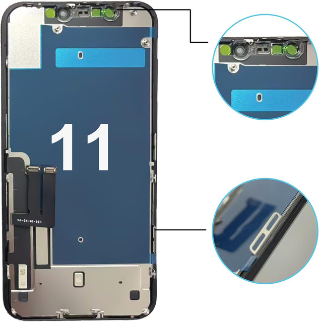 Grade a Incell LCD Screen Replacement for iPhone 11 6.1 Inch High Brightness Sensitive Touch OEM Level Quality