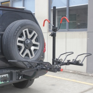 <span class=keywords><strong>Porte</strong></span>-vélos de voiture pour camping en extérieur, support arrière pour 2 vélos, inclinaison intelligente - Product Image 3