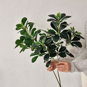 Plante en plastique vert simulé Douban Leaf Flutung <span class=keywords><strong>pour</strong></span> mariage maison hôtel paysage Mori plante décoration photo accessoires - Product Image 4