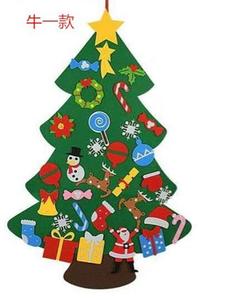 Gran oferta, regalo artesanal, aguja, decoración de fieltro, soporte para árbol de Navidad y accesorios, decoraciones navideñas - Product Image 5