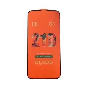Vidro temperado 21d profissional para redmi note 12, proteção de tela para iphone 12 13 14 e samsung s23