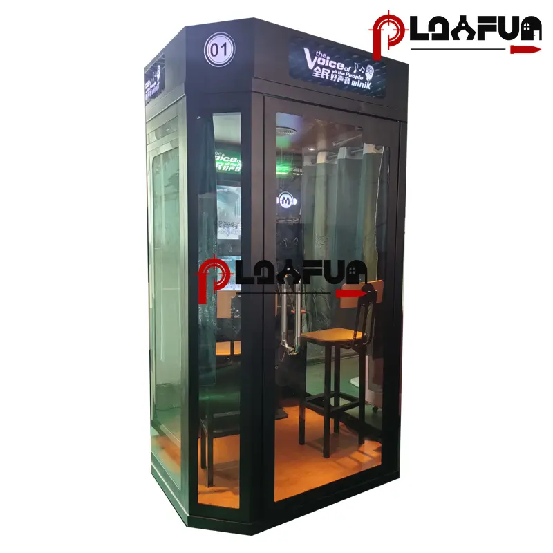 Coin Operated Arcade Machines Indoor Entertainment Coin Bill Banknote Operated Sing Songs Shopping Mall Mini Karaoke Arcade Box Music Game Room Machine