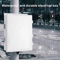 Boîtier de jonction électrique IP67 en plastique ABS, boîtier électrique ventilé en plastique pour la protection électrique