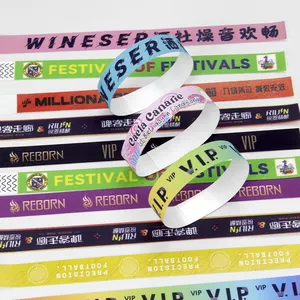 Hot Selling Promotion Cognizable And Waterproof Vinyl Wrist Bands Used For Events Activity Days