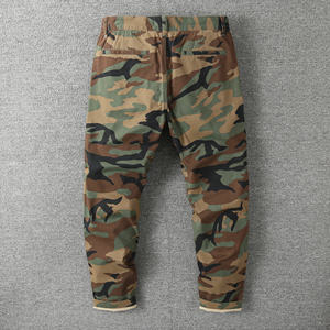 Pantaloni Cargo Larghi da Uomo CRUEL WOLF 100% Cotone Vita Media Pesante con Cerniera in Tessuto Non Tessuto Abbigliamento da Lavoro Autunnale Taglie Forti 6XL - Vendita all'Ingrosso - Product Image 4