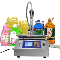 Petite machine de remplissage automatique par pesage pour miel, eau minérale, eau désinfectante, liqueur, huile comestible, colle et liquides visqueux
