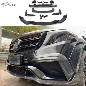 Kit de carrosserie en Fiber de carbone de Style B pour <span class=keywords><strong>GLS</strong></span> 63 X166 16-19 nouveau 450 <span class=keywords><strong>53</strong></span> lèvre avant lèvre arrière avec becquet d'échappement et évent - Product Image 1