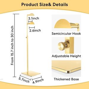 Tùy Chỉnh Treo Túi Xách Chủ Kim Loại Túi Xách Tay Giá Sang Trọng Vàng Túi Hiển Thị Đứng Cho Cửa Hàng - Product Image 2