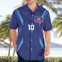 T-shirt décontracté à manches courtes en viscose pour hommes, collection 2026 Haiti Leger Leonard Team, pour les fans de football