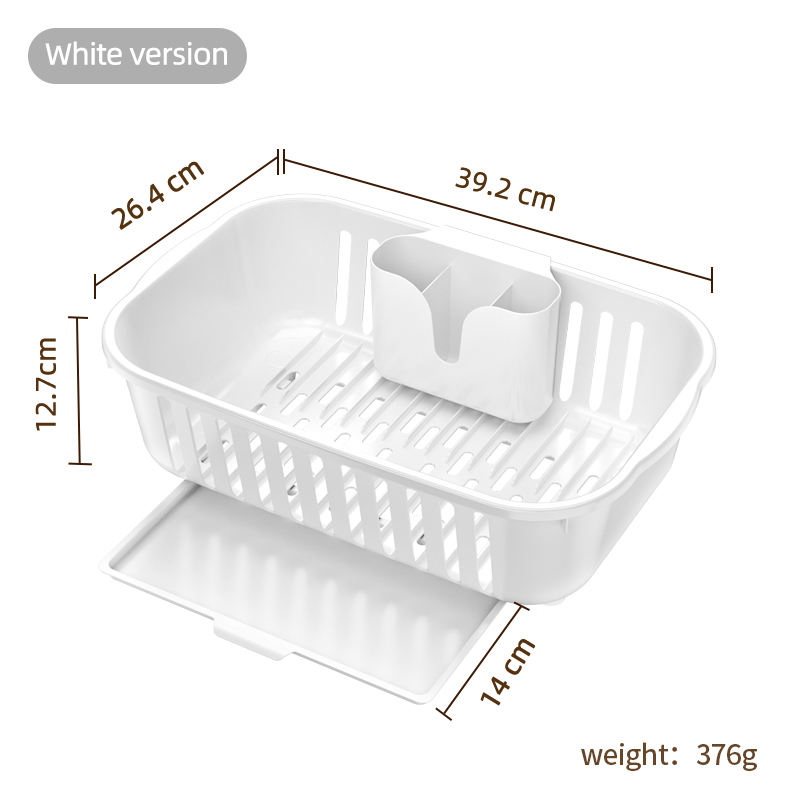 Countertop dish drying rack (white)
