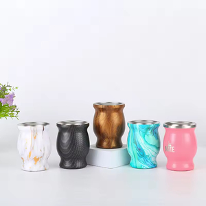 Sdeisley Venta caliente logotipo personalizado 8oz <span class=keywords><strong>Mate</strong></span> taza de acero inoxidable aislamiento al vacío frasco calabaza <span class=keywords><strong>Yerba</strong></span> <span class=keywords><strong>Mate</strong></span> taza de té tazas para bebidas - Product Image 2