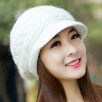 Gorro de invierno para mujer, gorro de ala ancha para mantener el calor, gorros tejidos, gorros suaves de alta elasticidad para mujer, gorro para niña