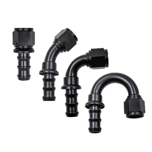 Conector Invertido para Tuberías de Combustible, Adaptador de Aluminio para Líneas de Combustible, Accesorios AN4 AN6 AN8 AN10 AN12 - Product Image 1