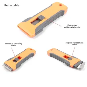 Grattoir à lame en métal pour voiture Colle Autocollant Enlèvement Fenêtre Verre Céramique <span class=keywords><strong>Four</strong></span> Hob Cleaner Outil de nettoyage ménager Raclette sale - Product Image 4