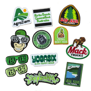 Bán Buôn 2D Đầy Màu Sắc Thêu Hat Vá Trung Quốc Nhà Máy Tùy Chỉnh Phim Hoạt Hình Vải Đính Cầu Vồng Sắt Thêu Thư Vá - Product Image 5