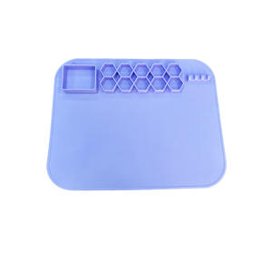 Tapis de peinture en silicone couleur macaron pour enfants, plateau de <span class=keywords><strong>palette</strong></span> artistique esthétique pour la maison et l'école - Product Image 2