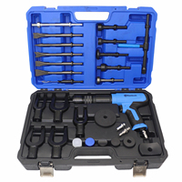 Kit d'impact de marteau pneumatique puissant avec poinçon conique outil de retrait de fourche à billes de ciseau plat divers véhicules outils de réparation de disque de frein
