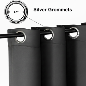 <span class=keywords><strong>Rideau</strong></span> occultant 100 % polyester à œillets pour chambre à coucher, <span class=keywords><strong>rideau</strong></span> de fenêtre isolant thermique, <span class=keywords><strong>rideau</strong></span> occultant en gros - Product Image 2