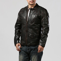 Veste en cuir véritable pour homme, style japonais, de haute qualité, en cuir de cheval tanné végétal, décontractée et élégante, style baseball
