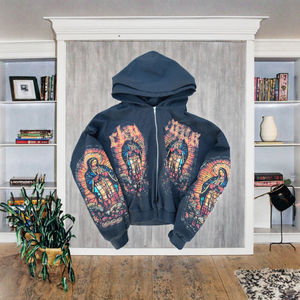 Ensembles de sweats à capuche et de sweat-shirts pour hommes personnalisés OEM 2025, 100 % coton, 500 g/m², à capuche, brodés, coupe ample - Product Image 2