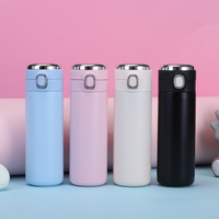 Termo inteligente de acero inoxidable con pantalla led, vaso simple y a la moda, con pantalla de temperatura