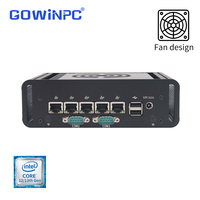GOWINPC GY-K63 DDR5 Mini-PC Intel 12. Gen Core I7-1255U 5*Intel I226 LAN mit Kühllüfter 1HDMI 2USB3.0 Industrielle Firewall
