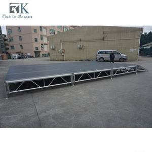 RK 750 Kg/m <b>Aluminum</b> Alloy & Plywood Quick-Lock Portable Stage 48 ft Modular Platform for Event Shows - Product Image 2