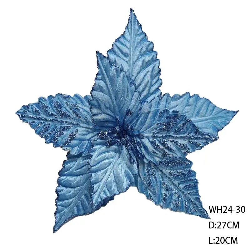 Atacado 27cm Flor De Natal Artificial para Holiday Festival Home Decor