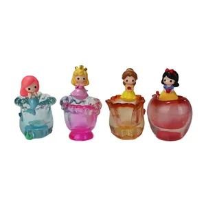 Großhandel benutzer definierte Harz Trans luzenz LED Cartoon Prinzessin Cartoon Stift Behälter Schnee wittchen Dornröschen Belle Mermaid