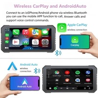 Nouveau Enregistreur de Conduite Moto Étanche 6,25 pouces WIFI 4G LTE Grand Écran Projection Carplay Navigation Double Caméra 2K