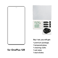 Protecteur de verre de téléphone portable 3D colle latérale incurvée verre trempé à couverture complète pour protecteur d'écran One plus 12R