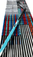Bâtons de hockey sur glace en fibre de carbone de haute qualité, pour droitiers/gauchers, légers, durables, modèle professionnel, 380g, flex 20-105