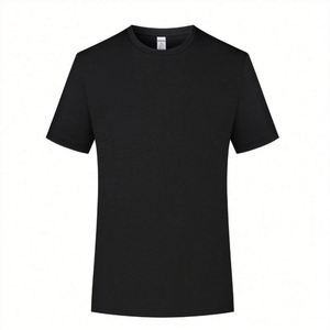 Design OEM Custom Print 100% Cotton Plain Fashion Blank Black t Shirts Super Soft Luxury Heather Color Men's T-shirt - Product Image 3