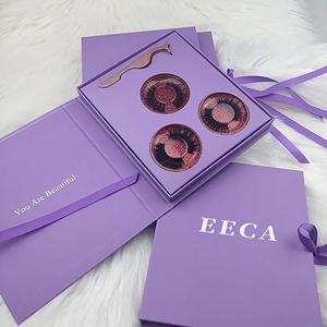 Boîte à cils carrée en acrylique transparent boîtes à cils vides emballage boîte en papier à cils vison tiroir coulissant - Product Image 6