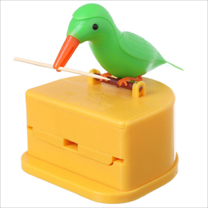 Nouveau design coloré oiseau porte-cure-dents PushType distributeur de cure-dents boîte à cure-dents - Product Image 1