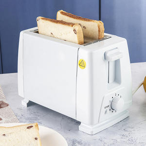 Grille-pain électrique compact en acier inoxydable 2 fentes pour la maison, la cuisine, le petit-déjeuner et les applications commerciales - Product Image 1