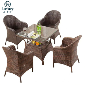 Ngoài trời Vườn mây dệt bàn ghế thiết lập cho sân ban công ăn uống - Product Image 6