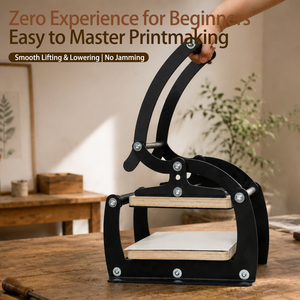 HUEVE Prensa de Vidrio Multiusos Duradera de 25*18 cm para Impresión Manual, Herramienta de Bricolaje para Cuero, Flores, Papel y Encuadernación - Product Image 1
