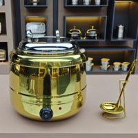 Matériel de restauration, pot à soupe pour buffet, 13L, pot chauffe-soupe électrique isolé