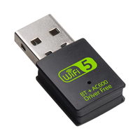 Controlador gratuito RTL8821CU 600Mbps USB WiFi BT Dongle tarjeta de red inalámbrica de doble banda AC600 2 en 1 WiFi BT adaptador para PC portátil