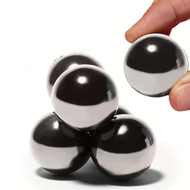 Ferrite Magnetic Balls 33mm Decompression Magnetic Material Toy for Kid Noise Black Color Magnet