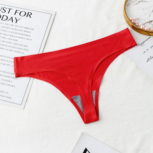 Womens <strong>Thong</strong> Underwear Lace Hollowed Out T Back Low Waist Ice Silk Sexy Cheeky <strong>Thong</strong> <strong>See</strong> <strong>Through</strong> Panties - Product Image 6
