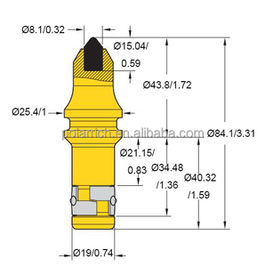 Cuchillas de Perforación para Excavadora de Roca, Dientes de 25 mm C21HD para Perforación en Roca Sólida y Hormigón Armado - Product Image 2