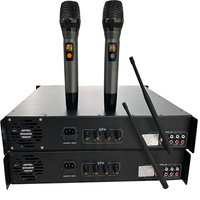 Amplificateur de puissance audio professionnel de 1000W à 6000W avec microphone sans fil UHF, système de sonorisation PA, récepteur et amplificateurs