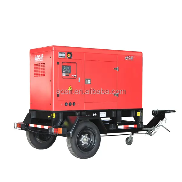 30 kva kw brushless alternator Mobile Diesel generator set AOSIF factory direct for sale