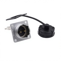 Connecteur Weipu WS20 TQ Série Z IP44, Prise Femelle 2-12 Pôles et Prise Mâle à Bride pour Alimentation d'Usine de Machines de Précision